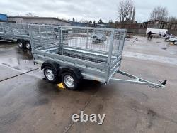 Cage Trailer 8x4 Twin Axle Unbraked 750kg Car Trailer ALKO Suspension LED lights