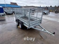 Cage Trailer 8x4 Twin Axle Unbraked 750kg Car Trailer ALKO Suspension LED lights