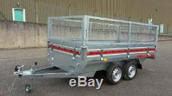 Caged Twin Axle Trailer 10 x 5 750kg Drop Sides
