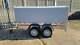 Camping Car Trailer 263 Cm X 125 Cm Twin Axle 750 Kg With Canvas Top H 80 Cm