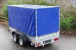 Canvas Cover 4 Car Trailer 3m x 1,5m Twin Axle 2700kg Braked + FREE TRAILER