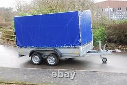 Canvas Cover 4 Car Trailer 3m x 1,5m Twin Axle 2700kg Braked + FREE TRAILER