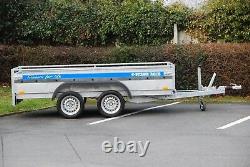 Canvas Cover 4 Car Trailer 3m x 1,5m Twin Axle 2700kg Braked + FREE TRAILER