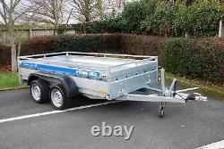 Canvas Cover 4 Car Trailer 3m x 1,5m Twin Axle 2700kg Braked + FREE TRAILER