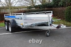 Canvas Cover 4 Car Trailer 3m x 1,5m Twin Axle 2700kg Braked + FREE TRAILER