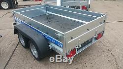 Canvas Cover 4 Car Trailer 8x4 Twin Axle Unbraked 750kg + Free Trailer