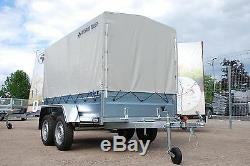 Canvas Cover 4 Twin Axle Car Trailer 8x4 Class 750kg Flatbed + Free Car Trailer