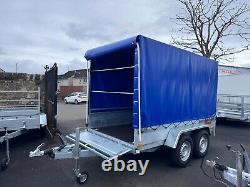 Car Box Trailer 10ft x 5ft Twin Axle 2700kg Car Trailer Braked Axle