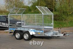 Car Cage Mesh Trailer 10x5 For Sale Twin Axle 2.7t High Sides Trailer Braked