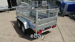 Car Cage Trailer 7x4 Twin Axle 750kg Flatbed Unbraked Trailer