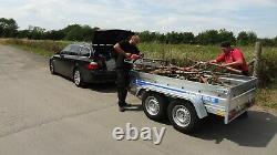 Car Cage Trailer 7x4 Twin Axle 750kg Flatbed Unbraked Trailer