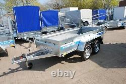 Car Cage Trailer 7x4 Twin Axle 750kg Flatbed Unbraked Trailer