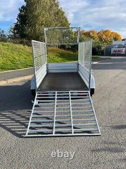 Car Cage Trailer 7x4 Twin Axle 750kg Unbraked Al-ko Suspension Trailer Ramp