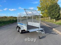 Car Cage Trailer 7x4 Twin Axle 750kg Unbraked Al-ko Suspension Trailer Ramp