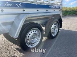 Car Cage Trailer 7x4 Twin Axle 750kg Unbraked Al-ko Suspension Trailer Ramp