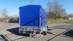 Car Trailer 10ftx5ft Twin Axle Unbraked 750kg Al-ko Box Trailer High Cover 5,9ft