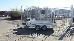 Car Trailer 10ftx5ft Twin Axle Unbraked 750kg Al-ko Box Trailer High Cover 5,9ft