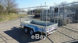 Car Trailer 10ftx5ft Twin Axle Unbraked 750kg Al-ko Box Trailer High Cover 5,9ft