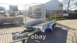 Car Trailer 10ftx5ft Twin Axle Unbraked 750kg Al-ko Box Trailer High Cover 5,9ft
