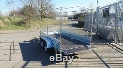 Car Trailer 10ftx5ft Twin Axle Unbraked 750kg Al-ko Box Trailer High Cover 5,9ft