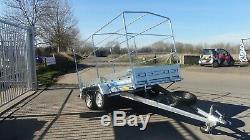 Car Trailer 10ftx5ft Twin Axle Unbraked 750kg Al-ko Box Trailer High Cover 5,9ft