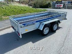 Car Trailer 11ftx5ft Twin Axle 2700kg Braked Trailer 3,5m x 1,5m