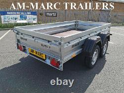 Car Trailer 265 x 132cm Unbraked 750kg Twin Axle 8.7 x 4.4ft