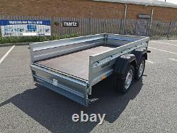 Car Trailer 265 x 132cm Unbraked 750kg Twin Axle 8.7 x 4.4ft