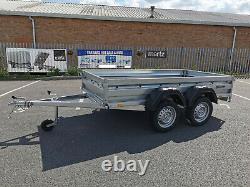 Car Trailer 265 x 132cm Unbraked 750kg Twin Axle 8.7 x 4.4ft