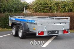 Car Trailer 3m x 1,5m Twin Axle 2700kg Braked + Free Mesh sides 80cm