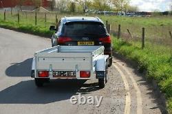 Car Trailer 7x4 Twin Axle 750kg Flatbed Unbraked Trailer