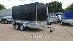 Car Trailer 8,2 X 4,2 Twin Axle 750kg + Free Canvas Cover 1,5m