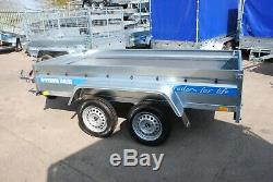 Car Trailer 9x4 Twin Axle Al-ko Suspension Brand New With Jockey Wheel