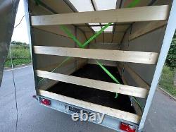 Car Trailer, Box Trailer 14,7ft x 7,2ft x 7,2ftH 2700kg Twin Axle Braked