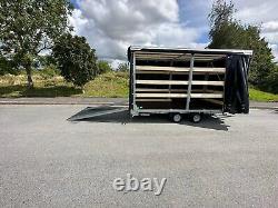 Car Trailer, Box Trailer 14,7ft x 7,2ft x 7,2ftH 2700kg Twin Axle Braked AL-KO