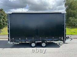 Car Trailer, Box Trailer 14,7ft x 7,2ft x 7,2ftH 2700kg Twin Axle Braked AL-KO