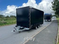 Car Trailer, Box Trailer 14,7ft x 7,2ft x 7,2ftH 2700kg Twin Axle Braked AL-KO