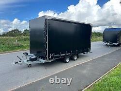 Car Trailer, Box Trailer 14,7ft x 7,2ft x 7,2ftH 2700kg Twin Axle Braked AL-KO