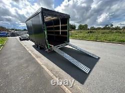 Car Trailer, Box Trailer 14,7ft x 7,2ft x 7,2ftH 2700kg Twin Axle Braked AL-KO