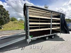 Car Trailer, Box Trailer 14,7ft x 7,2ft x 7,2ftH 2700kg Twin Axle Braked AL-KO