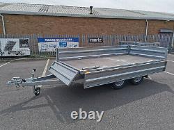Car Trailer Flat Bed 3m x 1.5m Twin Axle 750kg