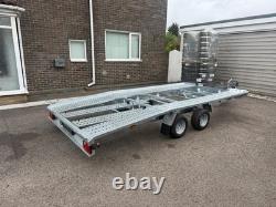 Car Trailer Transporter 2700kg REBEL Twin Axle 15ft x 6.9ft / 4.5m x 2.1m 10C
