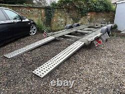 Car Trailer Transporter Low Entry Tilting Twin Axle Winch 3T Many New Parts