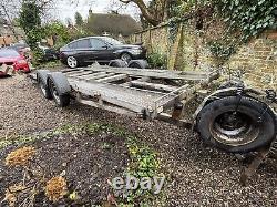 Car Trailer Transporter Low Entry Tilting Twin Axle Winch 3T Many New Parts