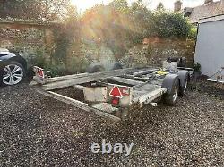 Car Trailer Transporter Low Entry Tilting Twin Axle Winch 3T Many New Parts