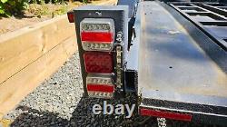 Car Trailer Transporter Twin Axle With Electric Winch and Tyre Rack