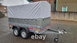 Car Trailer Twin Axle 8,7 FT x 4,1 FT 750 kg Extra Sides & H 80 cm