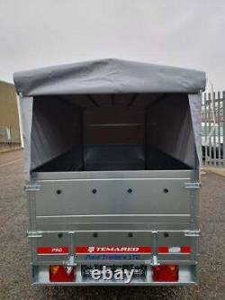 Car Trailer Twin Axle 8,7 FT x 4,1 FT 750 kg Extra Sides & H 80 cm