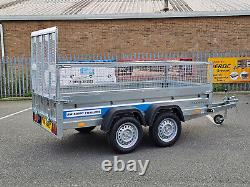 Car Trailer Twin Axle Mesh with Ramp 263 x 125cm 750kg