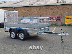 Car Trailer Twin Axle Mesh with Ramp 263 x 125cm 750kg